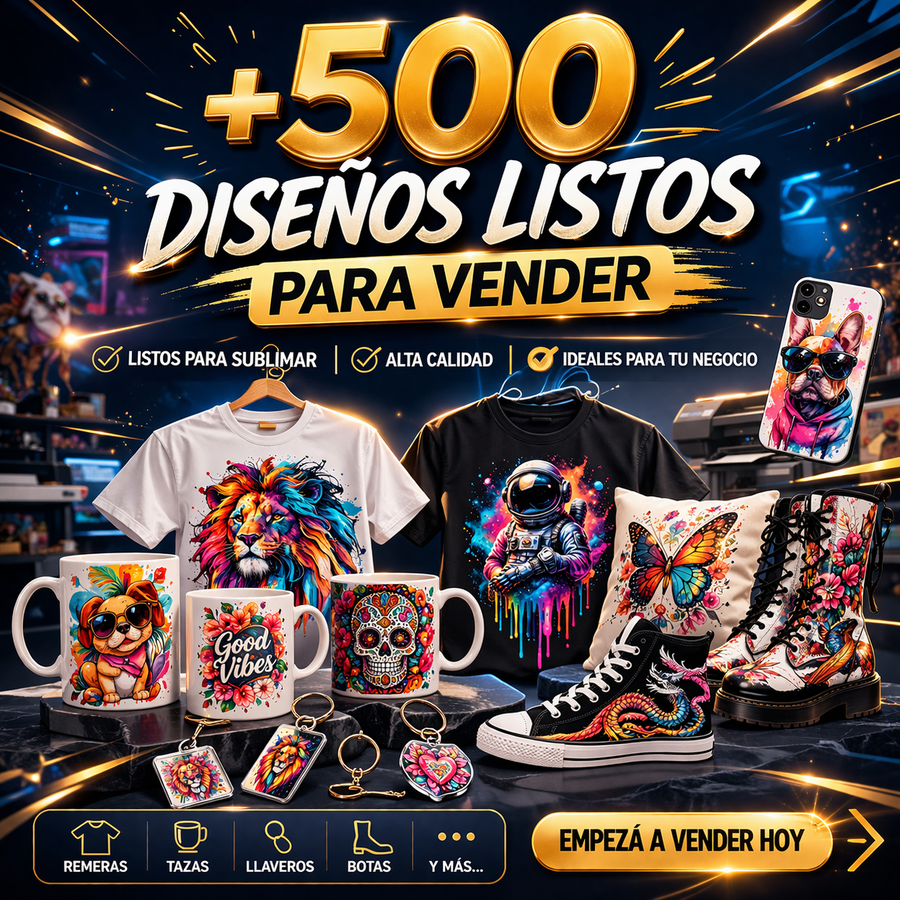 Vendé con sublimación sin saber diseñar y sin perder horas